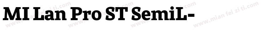 MI Lan Pro ST SemiL字体转换